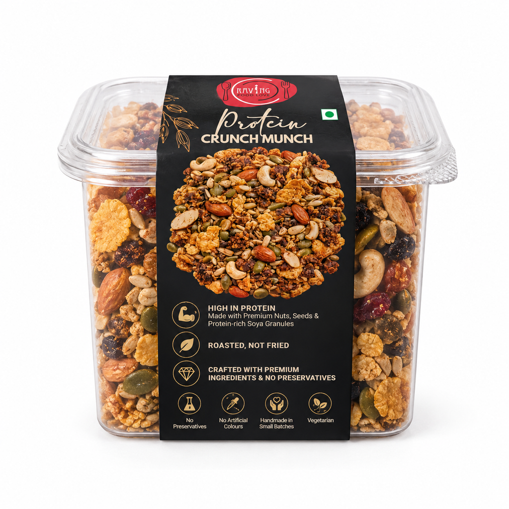 Protein Crunch Munch | Nuts, Seeds & Cranberries | 190 g