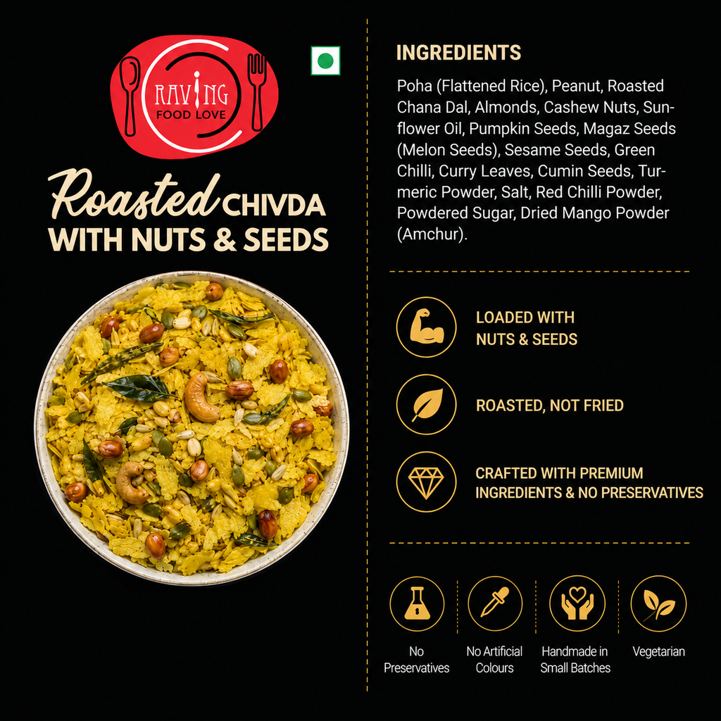 Roasted Chidwa with Nuts & Seeds | 150 g